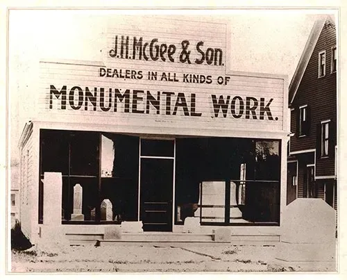 McGee Monuments original building